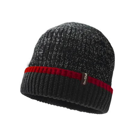 Водонепроницаемая шапка Dexshell Cuffed Beanie черный/красный