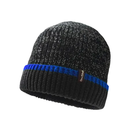 Водонепроницаемая шапка Dexshell Cuffed Beanie черный/cиний